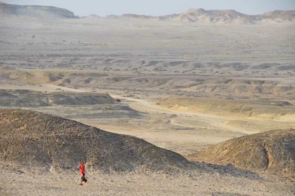 Reiseroman Heidi Metzmeier in der Namib Angola